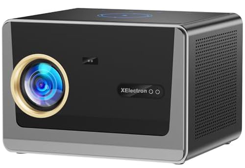 XElectron iProjector 3 Plus | Official Google TV | Dust Proof | Brightest 2000 ANSI, Native 1080p Smart Projector 4k Ultra HD for Home | Auto Focus & Keystone, HDMI ARC, WiFi & BT, Screen Mirroring