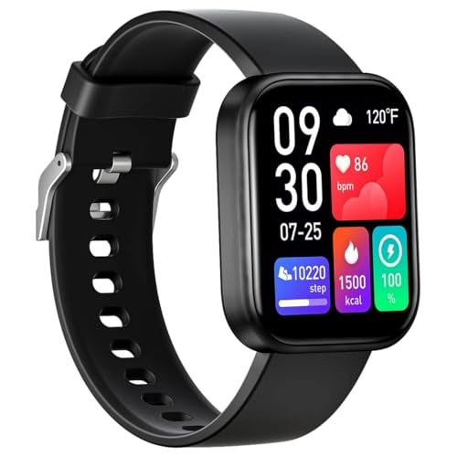 Bouncefit M I D116 Fitness Band Smart Watch for Men, Women, Boys, Girls, Kids – Single Touch Interface, Water Resistant, Workout Modes,Quick Charge Sports Smartwatch – Black I