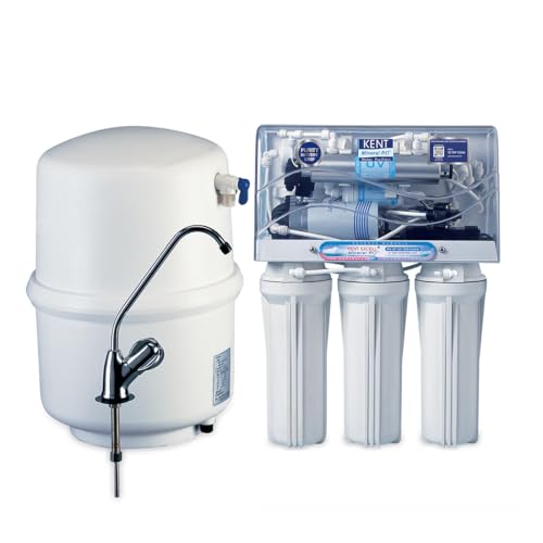 KENT Excel Plus Under the Counter RO Water Purifier Filter for Home with 7L Hydrostatic Tank | ISI Marked | Multi Stage Purification |RO + UV + UF + TDS Control | 15 LPH Flow White