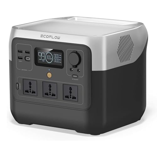 EF ECOFLOW RIVER 2 Pro Portable Power Station | 768Wh LiFePO4, 70Min Charge | 1600W X-Boost (4x800W AC) | 230V/50Hz | Solar Ready for Home/Camping/RV