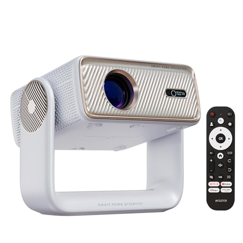 Wzatco Yuva Horizon, Google TV Official, Native 1080P, Projector 4k Ultra HD, 1500 ANSI Ultra Bright, Fully Automatic, Dust Free, Smart Mini Theater for Room, Home Cinema, 2GB-32GB