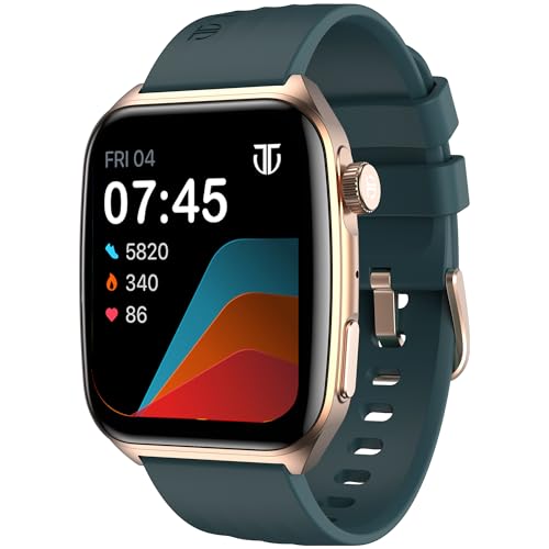 Titan Smart 4.0 Smartwatch with 1.93” AMOLED Display, Infinite AI Watch Faces, AI Voice Assistant, Smart Hydration, Multiple Menu Styles, QR Hub​, 100+ Multisports, BT Calling, HRM, SpO2 - Teal Green