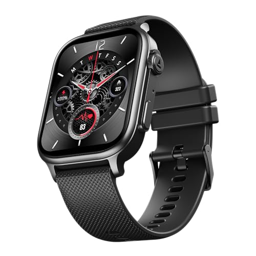 Boat New Launch Storm Infinity Max, 20 Days Maximum Battery, Biggest Battery Capacity Ever! 2.01" (5.1cm) Display, Functional Crown, AI Nudges, BT Calling, Smart Watch for Men & Women (Black)