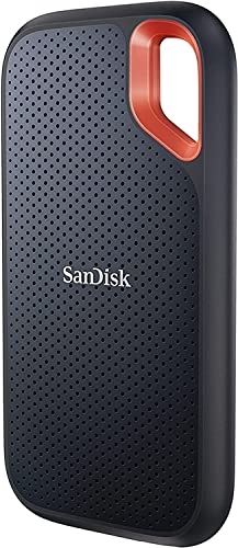 SanDisk 500GB Extreme Portable SSD 1050MB/s R, 1000MB/s W,Upto 2 meter drop protection with IP55 water/dust resistance, HW Encryption, PC,MAC & TypeC Smartphone Compatible, 5Y Warranty, External SSD