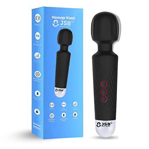 JSB HF56 Pro Cordless Rechargeable Body Massager Handheld with Flexible Silicon Head Vibration for Back, Leg, Foot & Cervical Neck Pain Relief