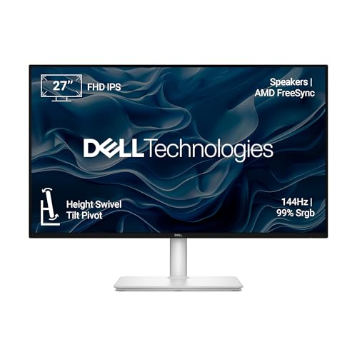 Dell S2725HSM 27"/68.58cm FHD Monitor, 144Hz Refresh Rate, IPS Panel, 1ms Response, Flicker-free, Contrast 1500:1, 2xHDMI, Built-in 6W Dual Speakers, Warranty 3 Years, TÜV Rheinland 4-Star Eye Comfort