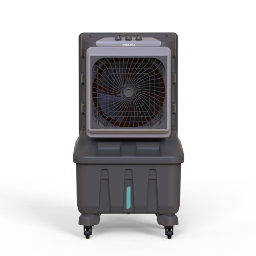 Bajaj XForce 100L Semi-Commercial Desert Air Cooler For Home|Honeycomb Cooling Pads (65mm thickness)|Aluminium Fan Blade|100Ft Air throw|3-Speed Control|3 Year Comprehensive Product Warranty|Grey