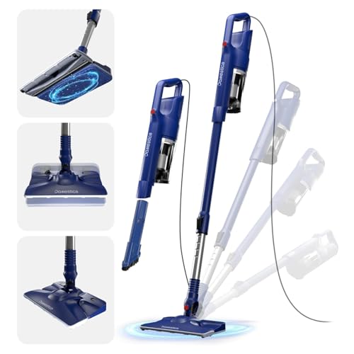 DOMESTICA Trio Sweep 3-in-1 Vacuum Cleaner for Home Use Wet and Dry | Detachable Handheld Vacuum Cleaner | 20KPA Strong Suction, 800ml Water Tank & Corded | 1Year Warranty (Midnight Blue)