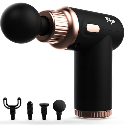 Dr Physio USA Dynamo 1034 Percussion Gun Massager | 3000mAh Battery Electric Full Body Pain Relief Rechargeable Cordless Deep Tissue Massage Machine for Legs & Arms, Use at Home, Gym & During Travel