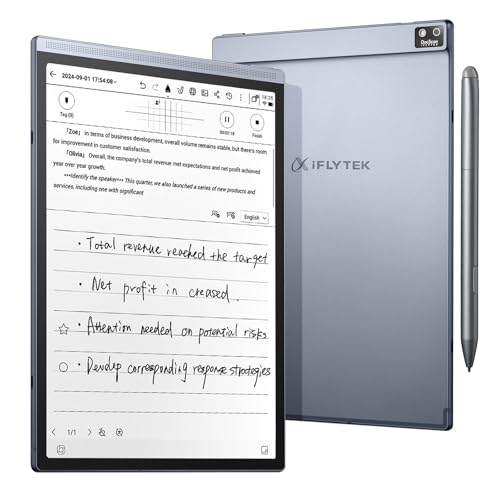 iflytek AINOTE Air 2, 8.2" AI Note Taking Tablet,Digital Notebook for Note Taking,Digital Notepad with AI Transcription,ChatGPT Supported,Ideal for Work,Study,Meetings, Grey