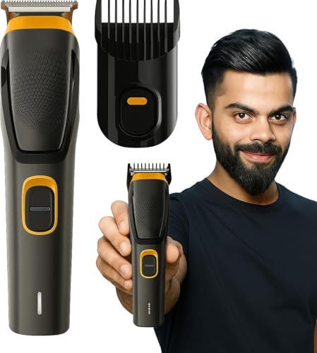 Umite Chef Rechargeable Hair Trimmer for Men | Beard & Mustache Grooming Kit with Precision Blades, Adjustable Comb, USB Charging, Cordless Professional Hair Clipper