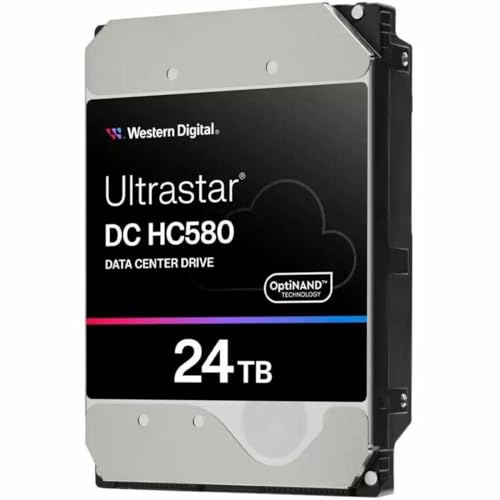 Western Digital WD Ultrastar DC HC580 WUH722424ALE6L4 - Hard Drive - 24 TB - Internal - 3.5" (8.9 Cm) - SATA 6Gb/S - 7200 RPM - Buffer: 512 MB