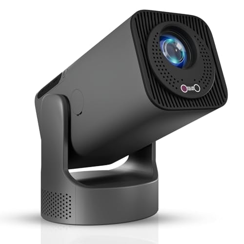 WZATCO Yuva Go Max, Android 13, Fully Automatic, Smart Home Projector, Native 1080P, Live TV, ARC, WiFi 6 & BT, Screen Mirroring, 11000 Lumens, Portable Room Cinema, Grey