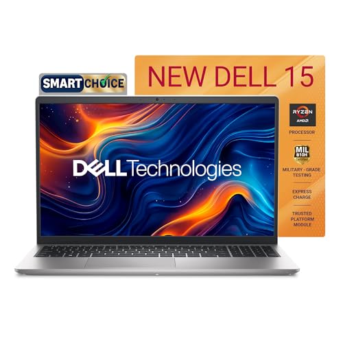 Dell 15, AMD Ryzen 7-7730U, 16GB DDR4, 512GB SSD, FHD, 15.6"/39.6cm, Windows 11, Microsoft Office Home 2024, Platinum Silver, 1.63Kg, [Dell 15], 120Hz 250nits, AMD Radeon Graphics,Thin & Light, Laptop