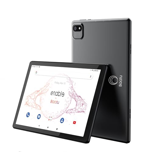 Baatu Enable Tablet - Parental Control Tab for Kids (10.1 inch) | Screen Time Monitor, App Blocker, Content Monitor & Location Tracking | 6000 mAH Battery | 4G & WiFi Calling | 4GB RAM, 64 GB ROM