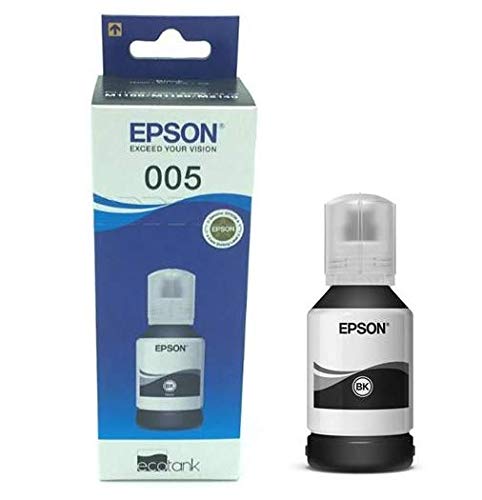 Epson 005 120 ml Black Ink Bottle, Compatible with M1100/M1120/M2140 Epson Printer Models