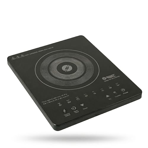 Cospex 2000W Induction Cooktop Portable Electric Stove | Smart Touch Control with Multiple Cooking Modes, Fast Heating, Energy Efficient Black Glass Induction Cooker for Home Kitchen Use