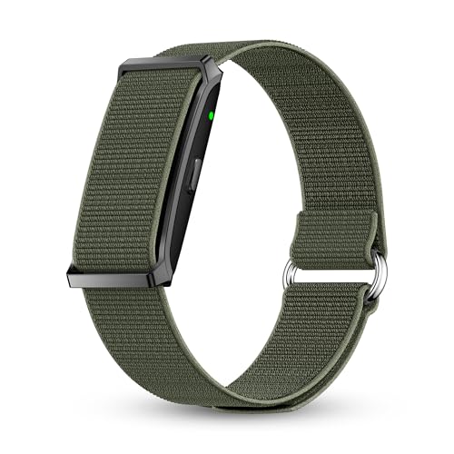 Pebble Newly Launched Qore Fitness Band with 45 Days Battery Life| 100+ Sports Modes| Advanced Health Tracking HR| SpO2| Stress| Sleep| OneKey Measurement| Smart Notifications - (Camo Green)