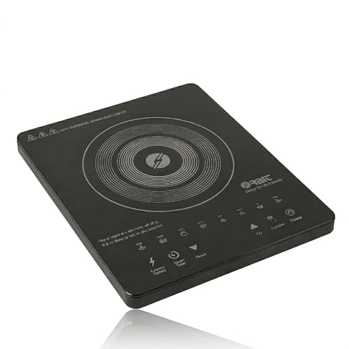 Mabron 2000W Induction Cooktop Portable Electric Stove | Touch Control Multiple Cooking Modes Fast Heating Energy Efficient Black Glass Induction Cooker for Home Kitchen Use