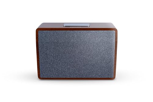 Philips Bluetooth Speaker TAS2218/94, 10W RMS with 6 Hrs Playtime, Retro Wooden Design, Indoor and Outdoor Mode, USB Playback, FM, Mic Input, Carry Strap (Brown)