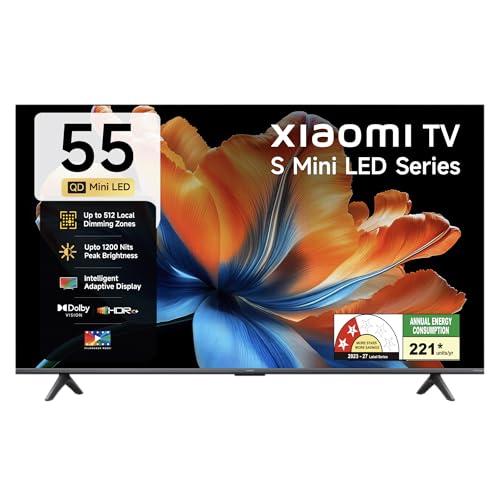 Xiaomi 138 cm (55 inches) 4K UHD Smart Quantum MagiQ S Mini LED Google TV L55MC-IN