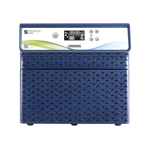 Luminous Optimus 2800 Pure Sine Wave Inverter Ideal for Home,Office & Shops | 2500VA Inverter | Reliable Power Backup | Smart Dispaly | High Performance | Easy Installation | 36 Months Warranty