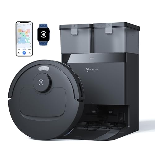 ECOVACS Deebot N50 PRO Omni 2 in 1 Robotic Vacuum Cleaner & Mop, 2026 New Launch 25000 Pa Suction, Self-Emptying Omni-Station, Zerotangle 3.0, Hot Air-Drying, Auto-Lift Mop On Carpet, Upto 300 Mins