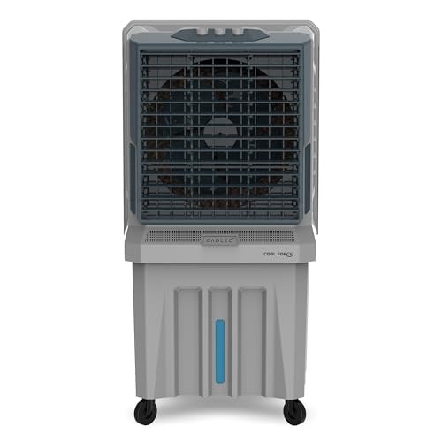 Cadlec CoolForce 100L Commercial Air Cooler For Home, High Speed Fan with Powerful Air Throw, Inverter Compatible, Anti-Bacteria Honeycomb Pad, 3 Year Warranty | Grey