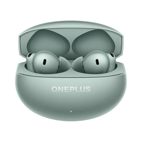 OnePlus Buds 4 TWS Earbuds with Upto 55dB Real-time ANC, Adaptive Mode, Dual Drivers with DACs, 3D Audio, Upto 45hrs Music Playback, ,Dual-Device connectivity, 47ms Low Latency, Zen Green