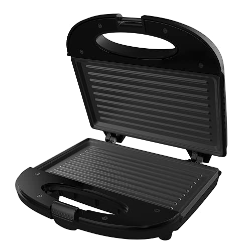 Crompton InstaServe Grill 800 Watts Sandwich Maker with Powerful Heating element (Black)