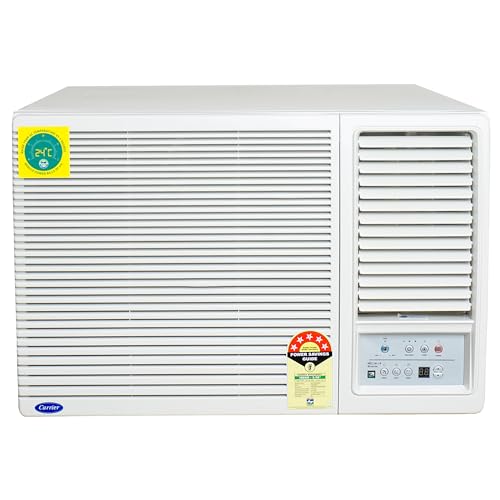 Carrier 1.5Ton 5 Star Copper, Dust Filter & Turbo Mode Window Inverter Air Conditioner(CARRIER WIN Air Conditioner 18K ESTRELLA EXI 5 STAR, White)