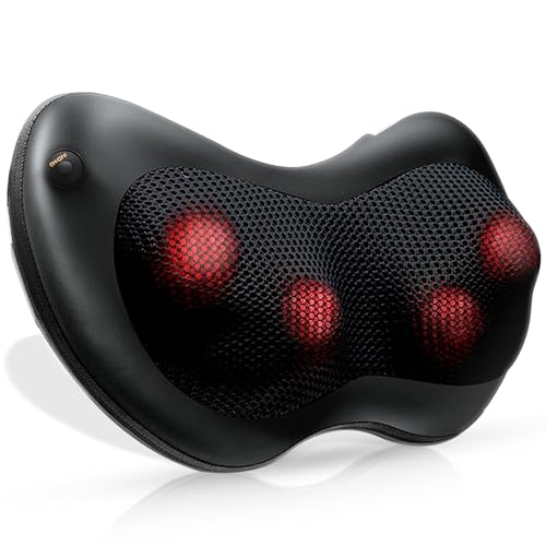 Dr Physio USA Electric Shiatsu Cushion for Full Body Neck Massager Machine (Black)