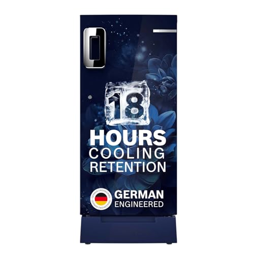 Bosch 187 L, 4 star, Direct-Cool Single Door Refrigerator | 18 Hrs Cooling Retention | 2.5X Faster Cooling | Spacious Multi Box | XL Dry Storage | SuperFreeze (2026 model, CST18B24VI, Sevian Blue)