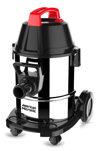 AMERICAN MICRONIC® 21 L Wet & Dry Vacuum Cleaner | 1600W 28KPa Powerful Suction | HEPA Filter | Blower Function | Stainless Steel Tank | Household & Car Cleaning