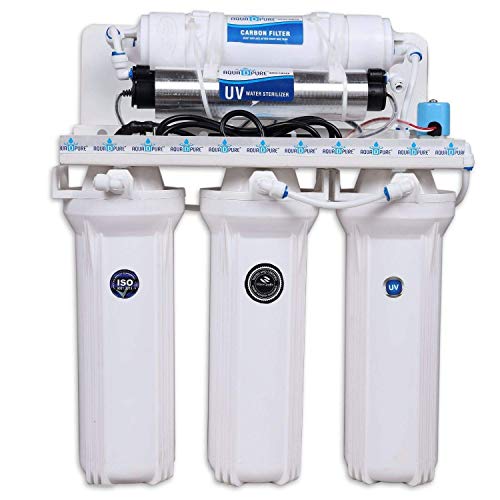 Aquadpure 5 Stage Electrical Under sink and Wall Mounted UV Water Purifier (NO RO, NO Booster Pump, No Taste Change,)35L