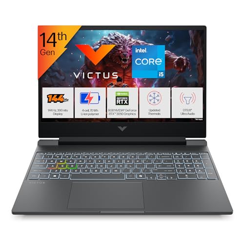 HP Victus, 14th Gen Intel Core i5-14450HX, 6GB RTX 3050, 24GB DDR5, 512GB SSD, FHD, 144Hz, IPS, 300 nits, 15.6''/39.6cm, Win11, M365* Office24, Mica Silver, 2.3kg, fa2303tx/fa2315tx, RGB Gaming Laptop