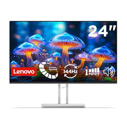 Lenovo L24-4C | 24" (60.96cm) FHD IPS 144Hz Ultraslim Monitor | 1ms, 2x3W Speakers, AMD FreeSync, 99% sRGB, 1x HDMI 1.4, 1x VGA| Tilt | Grey | 67DDKAC6IN