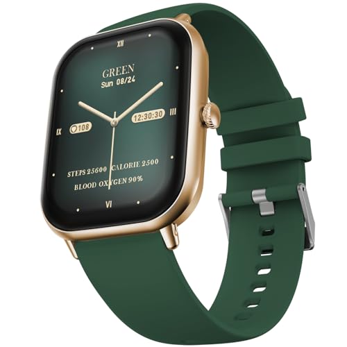 Fire-Boltt Ninja Call Pro Max Bluetooth Calling Smart Watch, 2.01″ HD Display, 120+ Sports Modes, Health Suite, AI Voice Assistance, SpO2 & Heart Rate Monitor Smartwatch for Men & Women - Green