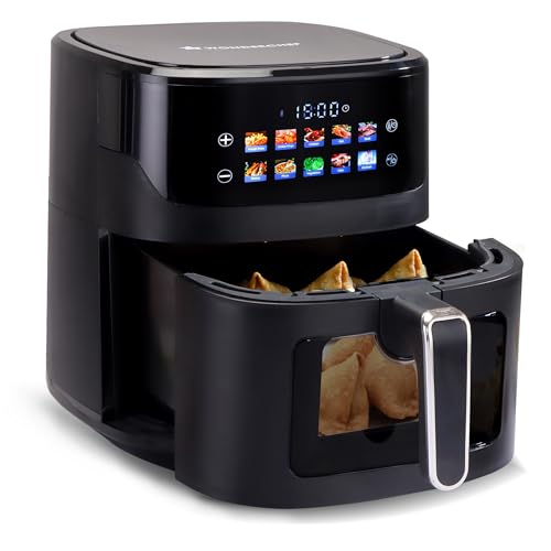 Wonderchef Evita Digital Air Fryer, 1600W, 6.5 L, Rapid Hot Air Technology, 10 Pre-set Menus, Non-stick Basket, In-built Memory, Customised Time & Temperature Control, Fry, Bake, Grill, 2-Yr Warranty