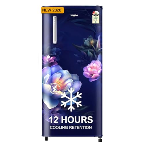Whirlpool 184 L 2 Star Direct-Cool Single Door Refrigerator (205 WDE PRM 2S SAPPHIRE SERENA-Y, Blue, 2026 Model)