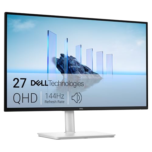 Dell S2725DSM 27"/68.58cm QHD Monitor, 144Hz, IPS Panel, 1ms Response, Brightness 350 cd/m2, Contrast 1500:1, Dual Speakers 6W, HDMI, DP Port, Warranty 3 Years, TÜV Rheinland 4-Star Eye Comfort