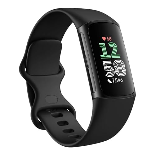 Fitbit Charge 6, Obsidian/Black Aluminum