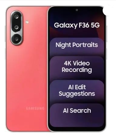 Samsung Galaxy F36 5G (Red, 128 GB) (6 GB RAM)