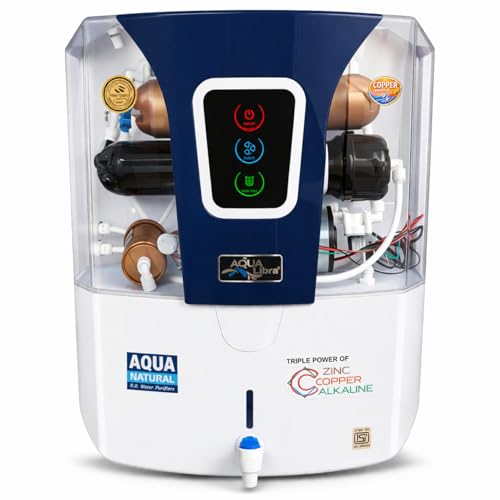 Aqua Libra ISI Certified 10L RO+UV+UF Water Purifier for Home | Advanced UV LED Tank Sterilization | Multi-Stage Filtration | Safe Drinking Water for Borewell, Tanker & Municipal Supply