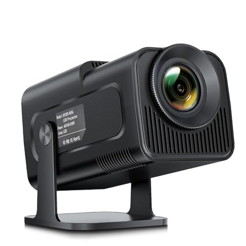 Smart Projector with Android 11 HD Projector 1080P 4K WiFi6 BT Home Theater Video Projector 180° Rotatable Stand Car Keystone Correction for Mobile Phone TV Stick A1
