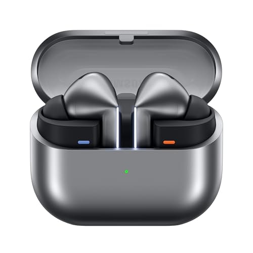 Samsung Galaxy Buds3 Pro Wireless Earbuds, Powered by Galaxy AI, IP57, Active Noise Cancellation, Adaptive Noise Control, 37hrs Battery, 360 Surround Sound, Pinch Controls, Galaxy Ecosystem, Silver