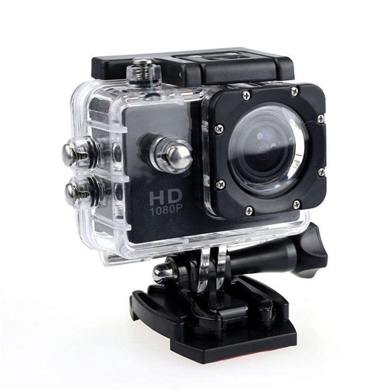 Drumstone 1080p 12MP Sports Waterproof Camera with Micro SD Card Slot, 2 inch LCD Wide Angle and Multi Language Action Video up to 30M