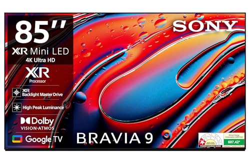 Sony BRAVIA 9 Series 215 cm (85 inches) 4K Ultra HD AI Smart Mini LED Google TV K-85XR90 (Black)