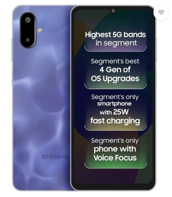 Samsung Galaxy F06 5G, Lit Voilet (6GB, 128GB)