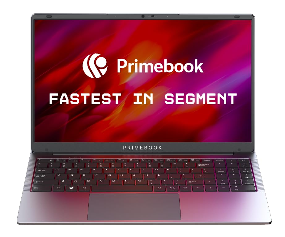 Primebook 2 Max (2026) | 8GB RAM, 256GB UFS Storage | 15.6-Inch Full HD IPS Display | 12hrs Battery | MediaTek Helio G99 | Android 15 (PrimeOS 3.0) | Backlit Keyboard | in-Built AI (Gray)